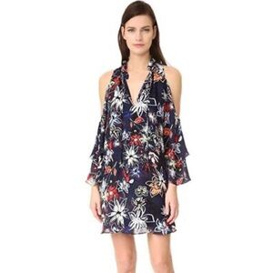Parker‎ Silk Cold Shoulder Dress
